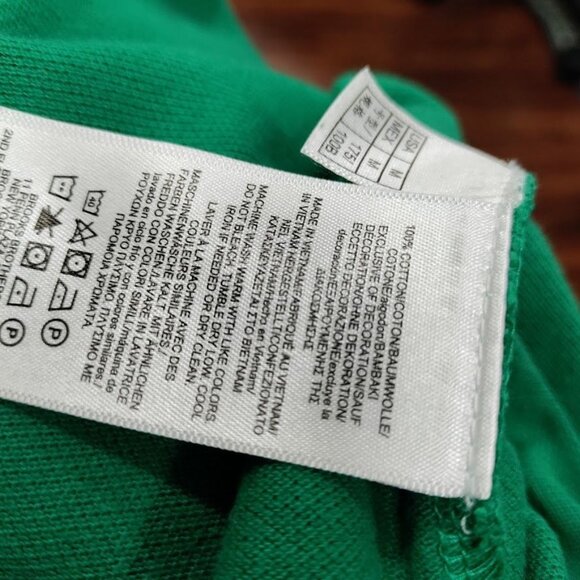 Brooks Brothers Mens Green Polo Shirt Size L Cotton Casual Classic Fit M - Picture 6 of 12